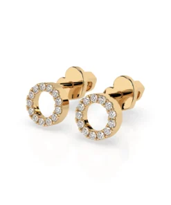 Minimalism Earring (Round), 0.16 ct — 102-10055 - Image 6