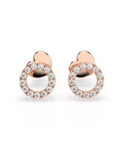 Minimalism Earring (Round), 0.16 ct — 102-10055 - Image 7