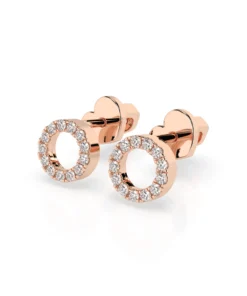 Minimalism Earring (Round), 0.16 ct — 102-10055 - Image 9