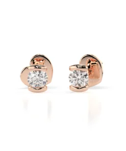 Solitaire Butterfly Earring (Round), 0.3 ct — 102-10016(3.4) - Image 7