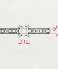 Solitaire Eternity Ring (Round), 0.2 ct — 101-10094(3.7) - Image 10