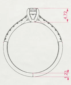 Solitaire Eternity Ring (Round), 0.2 ct — 101-10094(3.7) - Image 11