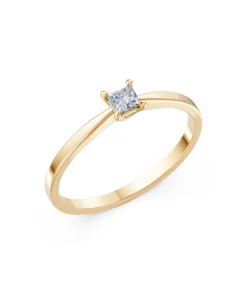 Solitaire Ring, 0.17 ct — 101-10116(3.0)PR - Image 4