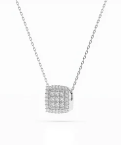 Alternative view of Illusion Necklace (Round), 0.12 ct — 104-10035