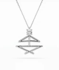 Minimalism Necklace (Round), 0.1 ct — 104-10064