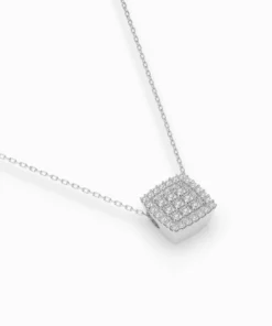 Illusion Necklace (Round), 0.12 ct — 104-10035 - Image 3