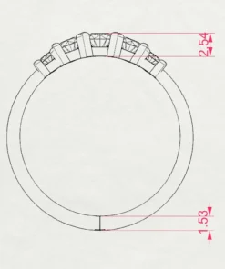 Eternity Ring (Round), 0.15 ct — 101-10128 - Image 11