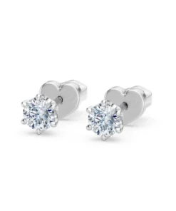 Alternative view of Solitaire Butterfly Earring, 0.6 ct — 102-10040/1(4.2)