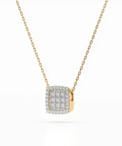 Illusion Necklace (Round), 0.12 ct — 104-10035 - Image 5
