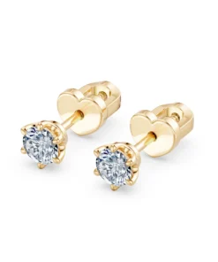 Solitaire Butterfly Earring, 0.6 ct — 102-10040/1(4.2) - Image 6