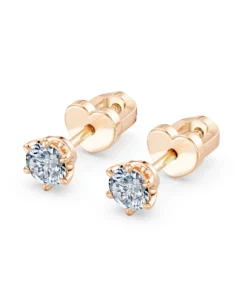 Solitaire Butterfly Earring, 0.6 ct — 102-10040/1(4.2) - Image 9