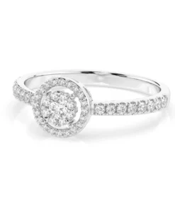Illusion Ring (Round), 0.1 ct — 101-10018(3.0) - Image 3