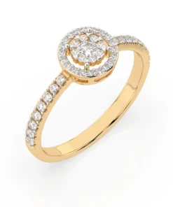 Illusion Ring (Round), 0.1 ct — 101-10018(3.0) - Image 4