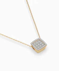 Illusion Necklace (Round), 0.12 ct — 104-10035 - Image 6