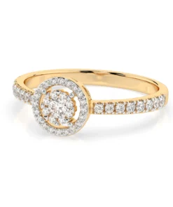 Illusion Ring (Round), 0.1 ct — 101-10018(3.0) - Image 6