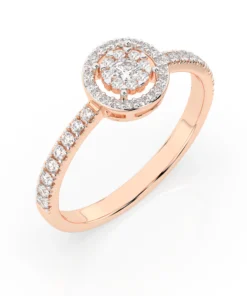Illusion Ring (Round), 0.1 ct — 101-10018(3.0) - Image 7