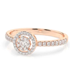 Illusion Ring (Round), 0.1 ct — 101-10018(3.0) - Image 9
