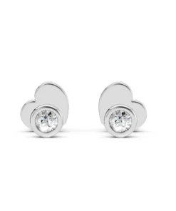 Solitaire Butterfly Earring (Round), 0.09 ct — 102-10010(2.3)