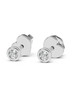 Alternative view of Solitaire Butterfly Earring (Round), 0.09 ct — 102-10010(2.3)