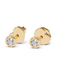 Solitaire Butterfly Earring (Round), 0.09 ct — 102-10010(2.3) - Image 5