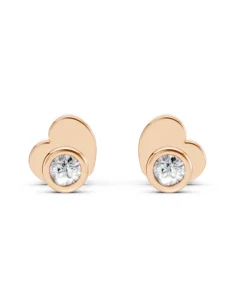 Solitaire Butterfly Earring (Round), 0.09 ct — 102-10010(2.3) - Image 7