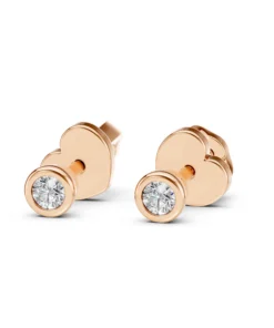 Solitaire Butterfly Earring (Round), 0.09 ct — 102-10010(2.3) - Image 8