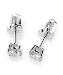 Alternative view of Solitaire Butterfly Earring (Round), 0.5 ct — 102-10012/1(4.0)