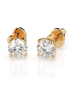 Solitaire Butterfly Earring (Round), 0.5 ct — 102-10012/1(4.0) - Image 4
