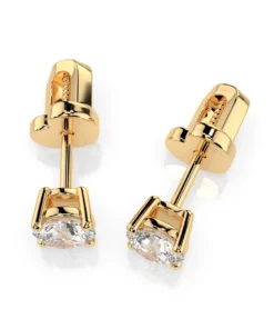 Solitaire Butterfly Earring (Round), 0.5 ct — 102-10012/1(4.0) - Image 5