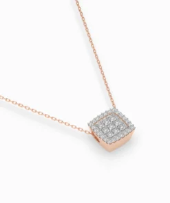 Illusion Necklace (Round), 0.12 ct — 104-10035 - Image 9