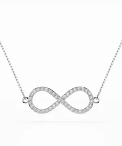 Minimalism Necklace (Round), 0.19 ct — 104-10068