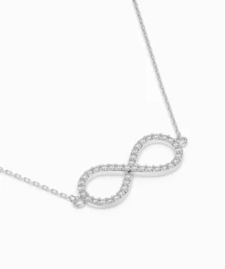 Minimalism Necklace (Round), 0.19 ct — 104-10068 - Image 3