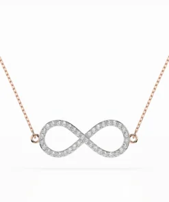 Minimalism Necklace (Round), 0.19 ct — 104-10068 - Image 7