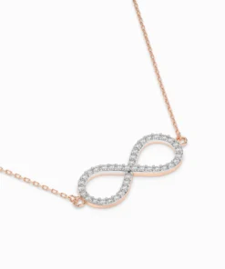 Minimalism Necklace (Round), 0.19 ct — 104-10068 - Image 9