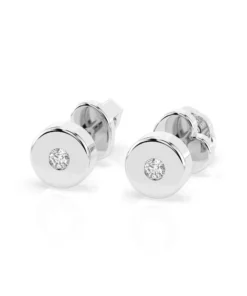 Solitaire Butterfly Earring (Round), 0.04 ct — 102-10050 - Image 3