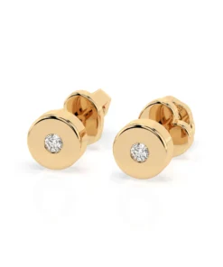 Solitaire Butterfly Earring (Round), 0.04 ct — 102-10050 - Image 6