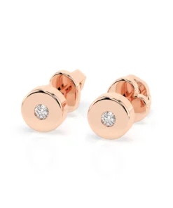 Solitaire Butterfly Earring (Round), 0.04 ct — 102-10050 - Image 9