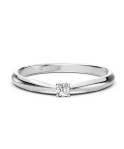 Solitaire Ring (Round), 0.06 ct — 101-10021(2.5) - Image 3
