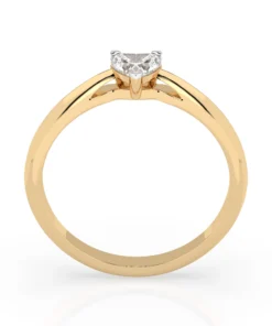 Solitaire Ring (Heart), 0.3 ct — 101-10190(0.30)HRT - Image 5
