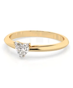 Solitaire Ring (Heart), 0.3 ct — 101-10190(0.30)HRT - Image 6
