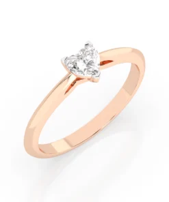 Solitaire Ring (Heart), 0.3 ct — 101-10190(0.30)HRT - Image 7