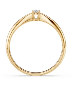 Solitaire Ring (Round), 0.06 ct — 101-10021(2.5) - Image 5