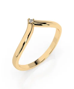 Minimalism Ring (Round), 0.01 ct — 101-10161/3 - Image 4