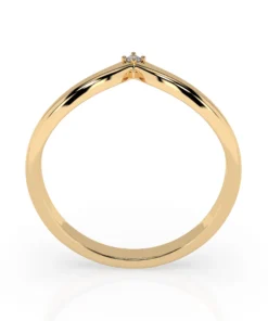 Minimalism Ring (Round), 0.01 ct — 101-10161/3 - Image 5