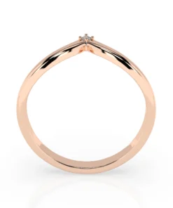Minimalism Ring (Round), 0.01 ct — 101-10161/3 - Image 8