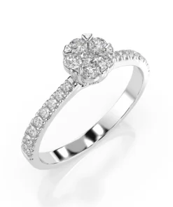 Illusion Ring (Round), 0.03 ct — 101-10015/4(2.0)