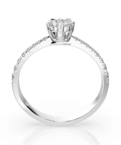 Alternative view of Illusion Ring (Round), 0.03 ct — 101-10015/4(2.0)