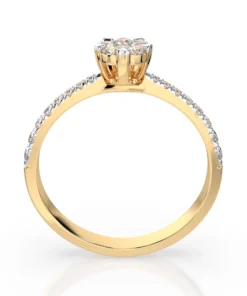 Illusion Ring (Round), 0.03 ct — 101-10015/4(2.0) - Image 5