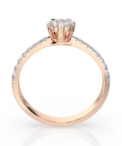 Illusion Ring (Round), 0.03 ct — 101-10015/4(2.0) - Image 8
