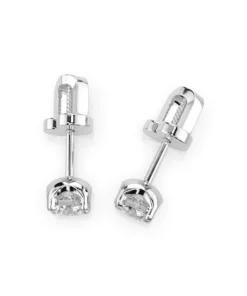 Alternative view of Solitaire Butterfly Earring (Round), 0.4 ct — 102-10020(3.7)
